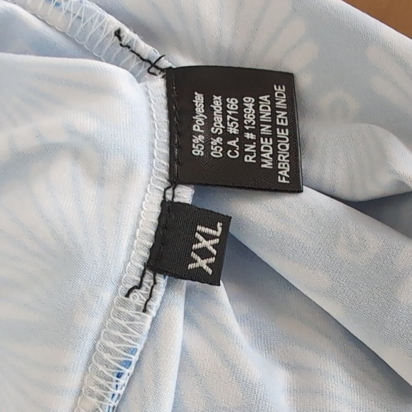 NWT Shell Patterned 3/4 Zip Athletic Top - Picture 6 of 7